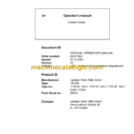 Liebherr LR 636 Crawler Loader Operating Manual (From SN 20043)