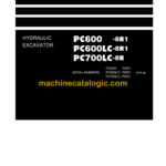 Komatsu PC600-8R1, PC600LC-8R1, PC700LC-8R Hydraulic Excavator Field Assembly Manual (GEN00103-04)