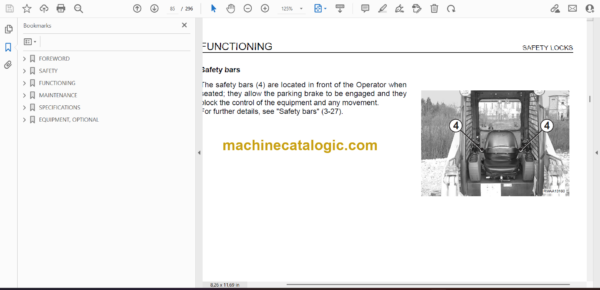 Komatsu SK820-5E0 Skid Steer Loader Operation and Maintenance Manual (WEAM015600) - Image 2