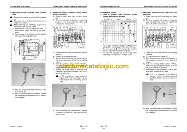 Komatsu HD465-7, HD605-7 Dump Truck Shop Manual (SEBM027624) - Image 3