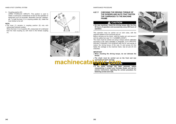 Komatsu CK20-1 Crawler Skid Steer Loader Operation and Maintenance Manual (WEAM006102) - Image 4