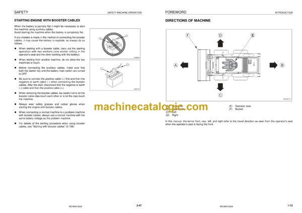 Komatsu SK820-5E0 Skid Steer Loader Operation and Maintenance Manual (WEAM015600) - Image 4