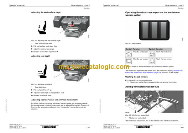 Liebherr LR 636 Crawler Loader Operating Manual (From SN 20043) - Image 4