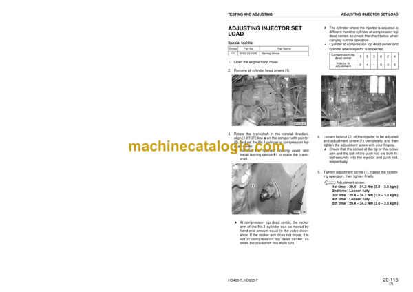 Komatsu HD465-7, HD605-7 Dump Truck Shop Manual (SEBM027624) - Image 4