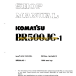 Komatsu BR500JG-1 Mobile Crusher Shop Manual (SEBM012103)