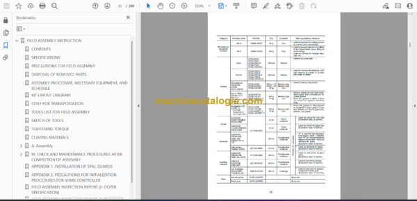 Komatsu D475A-5E0, D475ASD-5E0 Bulldozer Field Assembly Manual (GEN00051-13) - Image 2
