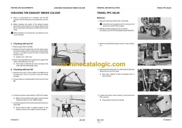 Komatsu PW98MR-6 Hydraulic Excavator Shop Manual (WEBM007301) - Image 3
