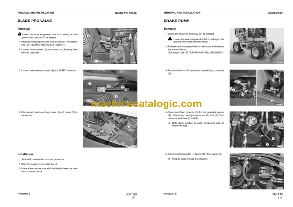 Komatsu PW98MR-6 Hydraulic Excavator Shop Manual (WEBM007301) - Image 4