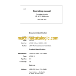 Liebherr LR 632B Litronic Crawler Loader Operating Manual (From SN SN 393, 6851)