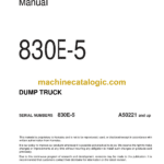 Komatsu 830E-5 Dump Truck Shop Manual (CEBM038003)