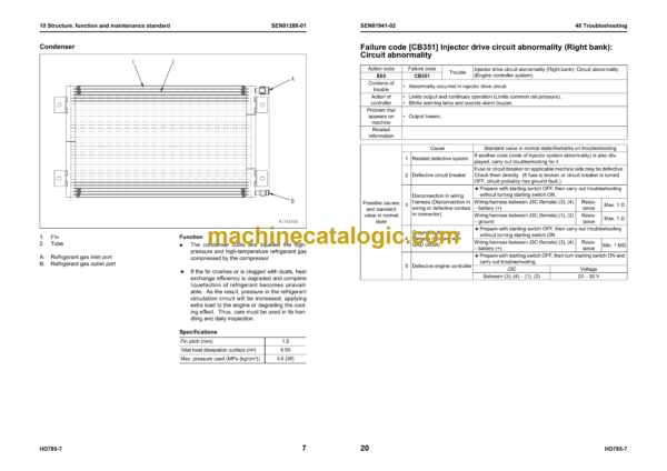 Komatsu HD785-7 Dump Truck Shop Manual (SEN01274-43) - Image 3
