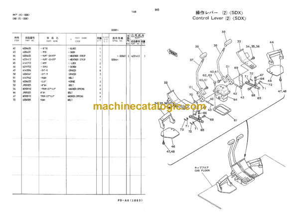 Kubota KH100M Parts Catalog - Image 4