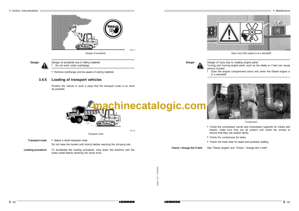 Liebherr LR 632B Litronic Crawler Loader Operating Manual (From SN SN 393, 6851) - Image 4