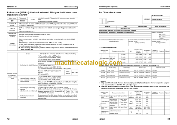 Komatsu HD785-7 Dump Truck Shop Manual (SEN01274-43) - Image 4