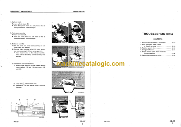 Komatsu PW150-1 Hydraulic Excavator Shop Manual (SEBM020E0104) - Image 4