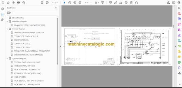 Atlas Copco Explorac 235RC Diagrams and Drawings Manual - Image 2