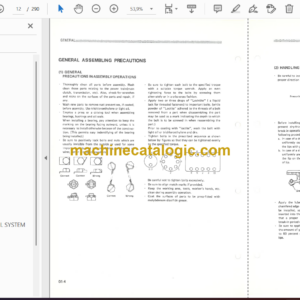 Komatsu GD30, GD31, GD37 Motor Grader Shop Manual (BE1)