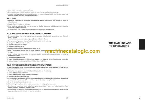 Komatsu CK25-1 Crawler Steer Loader Operation and Maintenance Manual (WEAM007903) - Image 3
