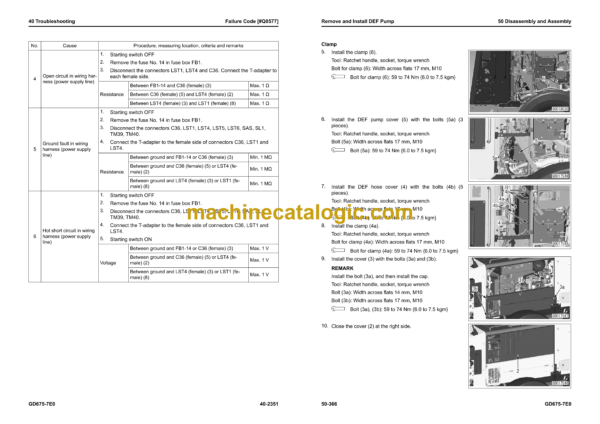 Komatsu GD675-7E0 Motor Grader Shop Manual (SEN06962-03) - Image 3