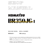 Komatsu BR350JG-1 Mobile Crusher Shop Manual (SEBM013803)