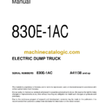 Komatsu 830E-1AC Electric Dump Truck Field Assembly Manual (CEAW013804)