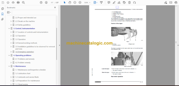 Liebherr LR 622B Litronic Crawler Loader Operating Manual (From SN 6833) - Image 2