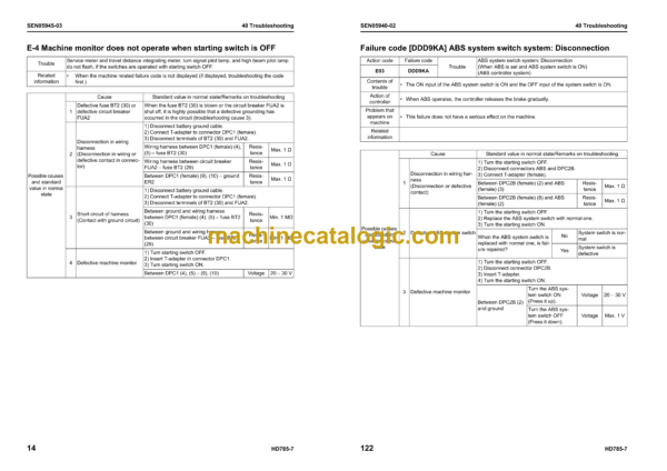 Komatsu HD785-7 Dump Truck Shop Manual (SEN05900-25) - Image 3