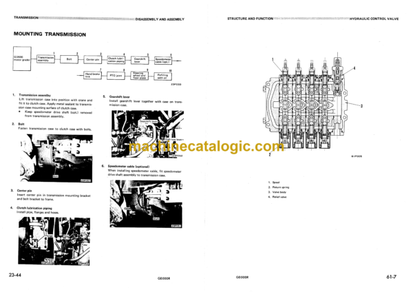 Komatsu GD500R-1 Motor Grader Shop Manual (GD500R_1-BE1) - Image 2