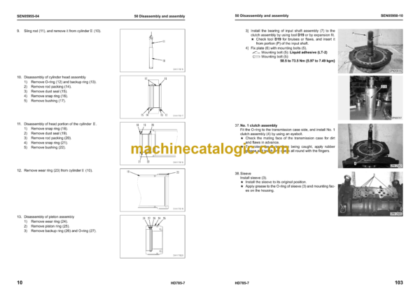 Komatsu HD785-7 Dump Truck Shop Manual (SEN05900-25) - Image 4