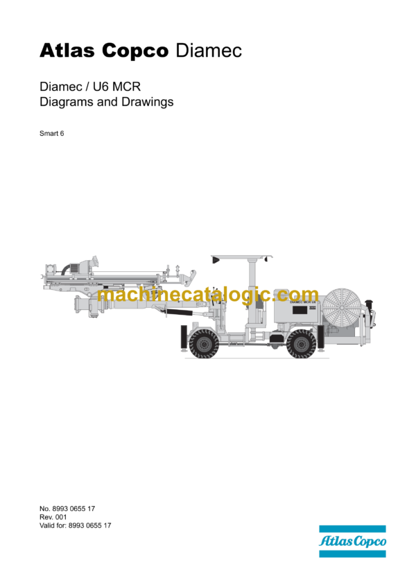 Atlas Copco Diamec U6 MCR Diagrams and Drawings Manual