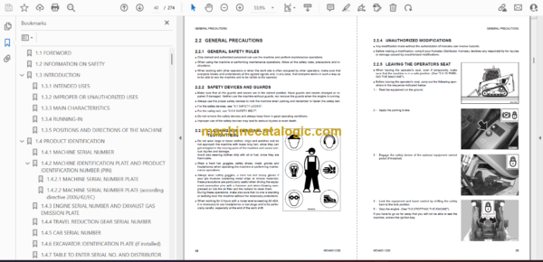 Komatsu CK30-1 Crawler Skid Steer Loader Operation and Maintenance Manual (WEAM011200) - Image 2