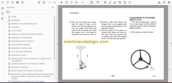 Komatsu WS23, WS23S-2 Motor Scraper Operation and Maintenance Manual (SEAM02870201) - Image 2