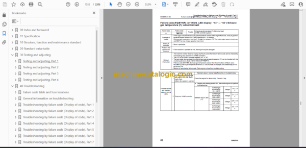 Komatsu WA600-6 Bulldozer Shop Manual (SEN00235-29) - Image 2