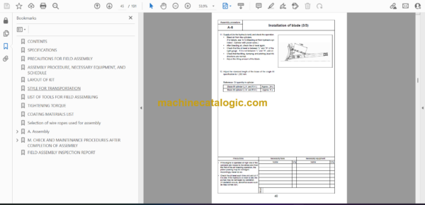 Komatsu D155AX-6 Bulldozer Field Assembly Manual (GEN00255-01) - Image 2