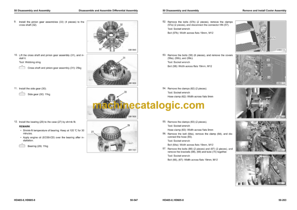 Komatsu HD465-8, HD605-8 Dump Truck Shop Manual (SEN06605-25) - Image 3