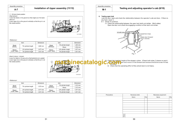 Komatsu D155AX-6 Bulldozer Field Assembly Manual (GEN00255-01) - Image 3