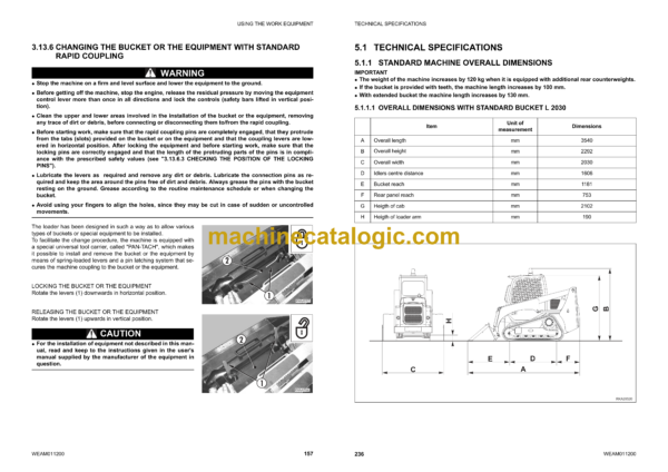 Komatsu CK30-1 Crawler Skid Steer Loader Operation and Maintenance Manual (WEAM011200) - Image 4