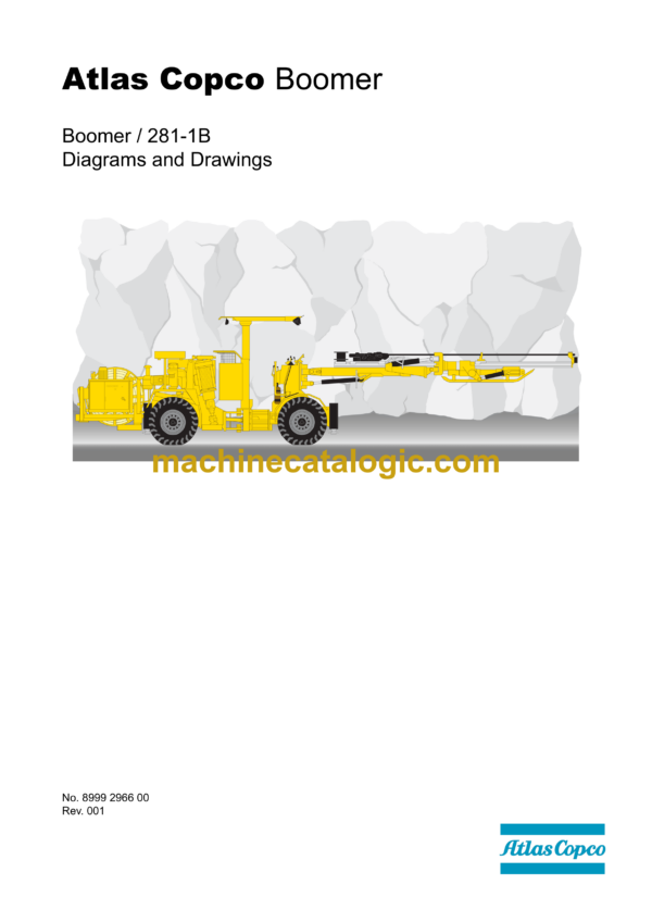 Atlas Copco Boomer 281-1B Diagrams and Drawings Manual