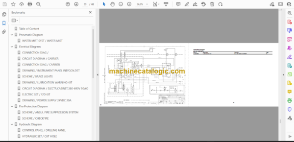 Atlas Copco Boomer K41 Diagrams and Drawings Manual - Image 2