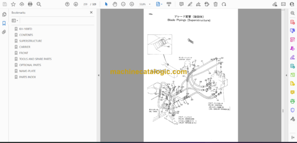 Kubota KH100FD Parts Catalog - Image 2