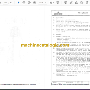 Liebherr PR 711B, PR 741B Crawler Dozer Service Manual [PRB_711-741]