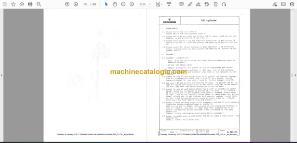 Liebherr PR 711B, PR 741B Crawler Dozer Service Manual [PRB_711-741] - Image 2