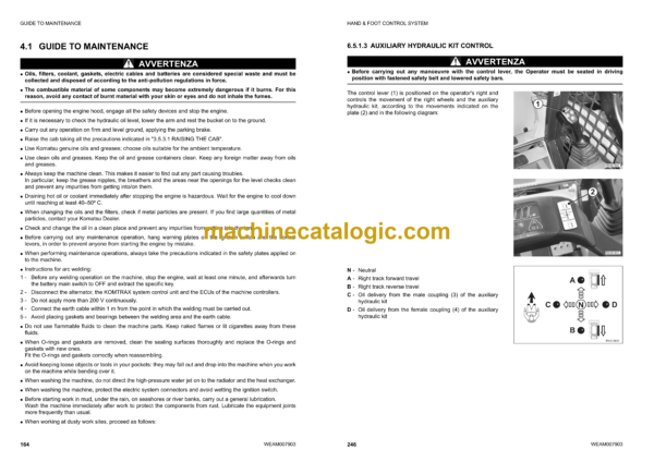 Komatsu CK25-1 Crawler Steer Loader Operation and Maintenance Manual (WEAM007903) - Image 4