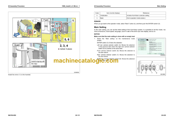Komatsu WA700-8E0 Wheel Loader Field Assembly Manual (GEN00289-00) - Image 3