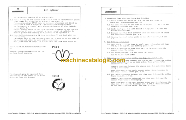 Liebherr PR 711B, PR 741B Crawler Dozer Service Manual [PRB_711-741] - Image 3