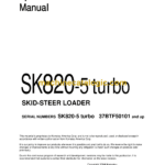 Komatsu SK820-5 Turbo Skid Steer Loader Operation and Maintenance Manual (WEAM005402) (37BTF50101 and up)
