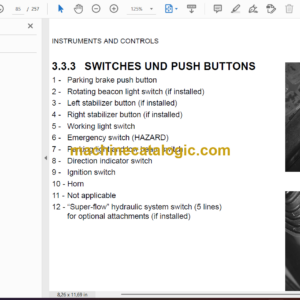 Komatsu SK820-5 Turbo Skid Steer Loader Operation and Maintenance Manual (WEAM005402) (37BTF50101 and up)