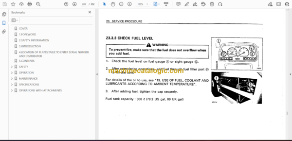 Komatsu LW250-3 Rough Terrain Crane Operation and Maintenance Manual (SEAM002800) - Image 2