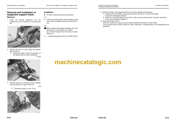Komatsu SK820-5E0 Skid Steer Loader Shop Manual (WEBM009101) - Image 4