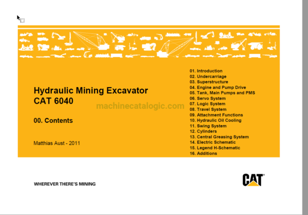 Cat 6040 Hydraulic Mining Shovel Full Manual